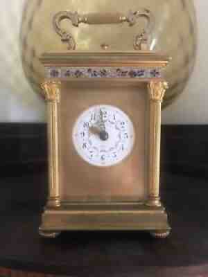 Large Repeater Carriage Clock,Champleve Enamel,Finest Quality.West & Son.Dublin.