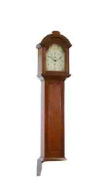 Rare American Cherry Tall Case Clock C.1812 Signed Orange Hopkins Litchfield, CT