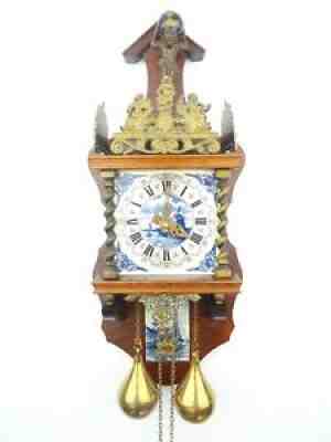 Zaanse DELFT Warmink Dutch Wall Clock Vintage Antique 8 day (WUBA Junghans Era)