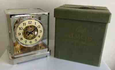 Beautiful Fully Restored! 1940's Jaeger LeCoultre Atmos II Clock & Box- Working!