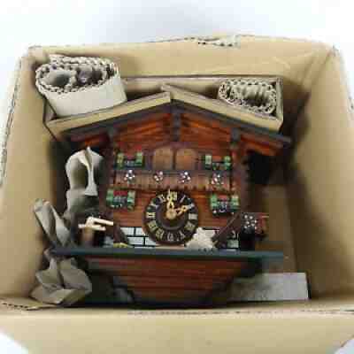 Cuckoo Clock Germany Romance Der Frohliche Wanderer Edelweiss Swiss Made