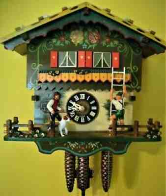 World Famous Classic SCHMECKENBECHER Farmers Daughter Musical Cuckoo Clock #10