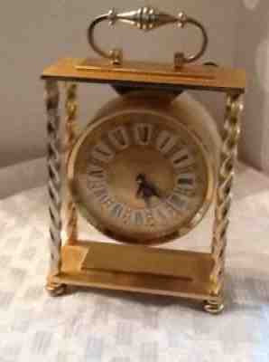 IMHOF Bucherer table clock with 8 days movement and striking function, 1960Â´s