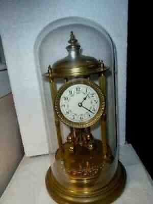 Vintage-GERMAN JUF BANDSTAND ANNIVERSARY-400 Day Clock-To Restore-#F414