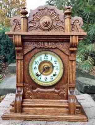 Antique Ansonia Cabinet Clock (the Malta) in Running Order