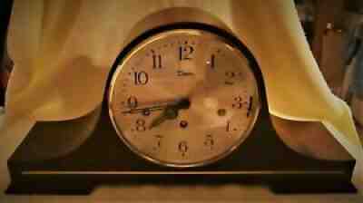 Rare Devon Triple Chime Mantel Clock - Schmeckenbecher Movement