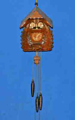 Cuckoo Clock Germany Romance Der Frohliche Wanderer Edelweiss Swiss Made
