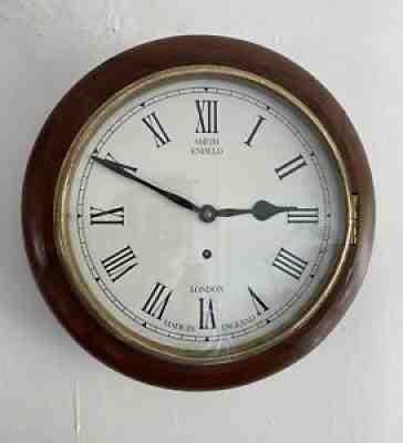 Antique Smith Enfield Railway Station Post Office School Style Wall Clock