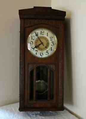 Lorenz Furtwangler & Sohne LFS German Key Regulator Wall Clock~Needs Work