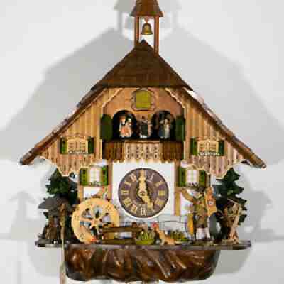 8 Day Black Forest Musical Cuckoo Clock, - Clock Seller Peddler