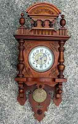 Gustav Becker Silesia Wall Hung Clock P42 Movement Working But Needs Servicing