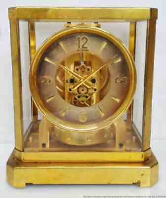 LeCoultre Atmos Perpetual Motion Barometric Mantle Shelf Clock Vintage