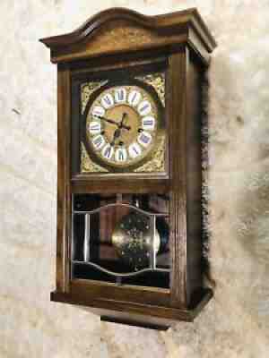 Gold Medallion Germany Triple Chime Wall Clock, And 3 Spring,3 Movement Option