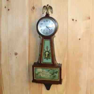 Antique Seth Thomas 8 Day Time and Strike Banjo Clock ~1920's~