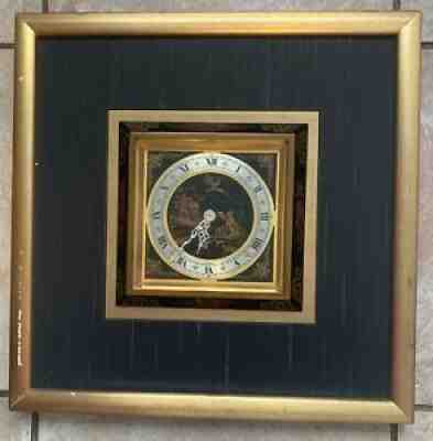 Chelsea Hand Painted Asian Enamel Bronze Very Rare Wall Clock Version