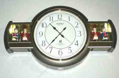 Small World Rhythm Animated Musicians Musical Chiming Wall Clock 4MH638