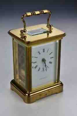 Tiffany & Co. Matthew Norman Brass Carriage Clock #1754