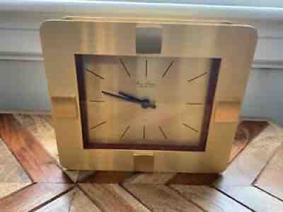 Hour Lavigne a Paris Quartz Table Clocks Brass/Wood Art Decor 20 x17x5 cm WORKS