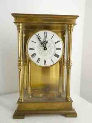 Schmid German Crystal Regulator 4 Jewels Bell Chime 8 Day Mantle Clock K4