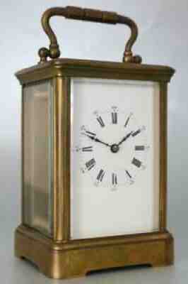 ACHILLE BROCOT CARRIAGE CLOCK fine antique timepiece from well regarded maker