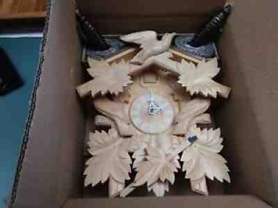 Hubert Herr Black Forest Hand Crafted Blonde Cuckoo Clock Germany made D-78098