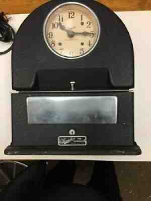 VINTAGE SIMPLEX TIME CLOCK RECORDER