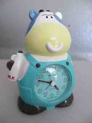Vintage Rhythm Cow Talking Alarm Clock Japan Wake Up Donâ??t Sleep Your Life Away