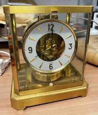 Vintage 1972 Jaeger LeCoultre ATMOS Brass Clock (Working)