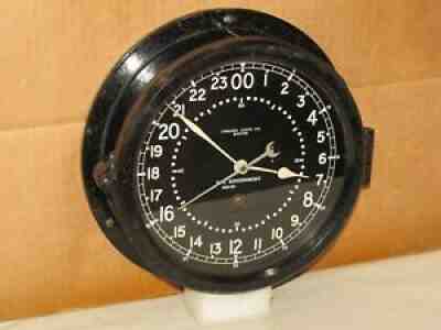 CHELSEA U.S. AIR FORCE CLOCK ~8 1/2 IN~1957~MISSILE SILO??~24 hr DIAL RESTORED