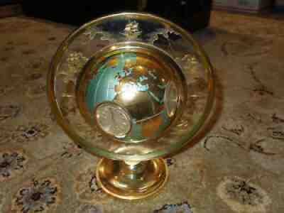 Angelus Swiss Clock World Barometer Thermometer Hygro 831 Globe Brass