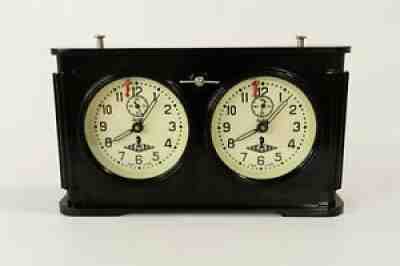 Black Bakelite JANTAR USSR vintage Chess Tournament Clock