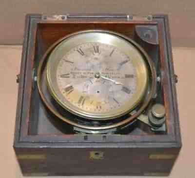 C.1842 Thomas Hewitt Maker to The Admiralty Ships Chronometer 4 Repair Up Down