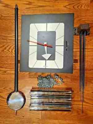Howard Miller George Nelson Grandfather Clock Dial Movement Weights Pendulum