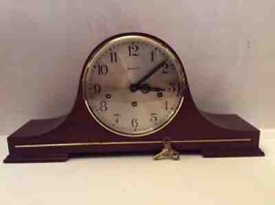 VTG Germany Schmeckenbecher 8-day 8-Hammers Triple Chimes Mantel Clock. Works.