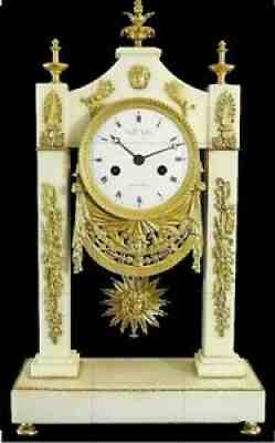 French portico Clock Louis XVI - circa 1780