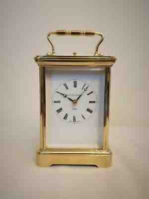 A SUPERB STRIKING REPEAT CARRIAGE CLOCK BY MATTHEW NORMAN LONDON - SERVICED VGC
