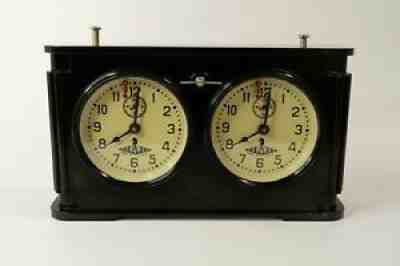 Black Bakelite JANTAR USSR vintage Chess Tournament Clock