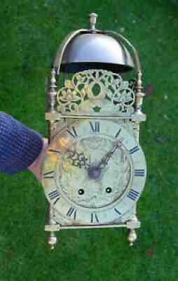 Full Size Antique Lantern Clock with later balance escapement 8-day movement
