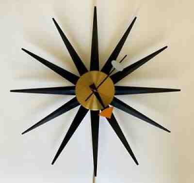 1952 George Nelson & Associates Spike Wall Clock Model 2202E Howard Miller