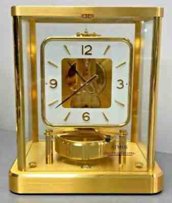 JAEGER LECOULTRE ATMOS "SQUARE DIAL 540 MANTLE CLOCK ~ PARTS OR RESTORE~ NO RES