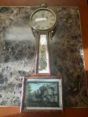 Antique Banjo Clock Circa 1830