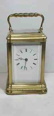 Antique Gorge Case Bell Striking Carriage Clock, Working Order