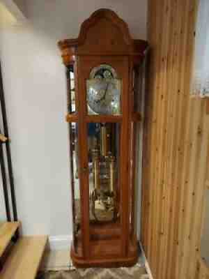 Vintage Ridgeway Grandfather Clock rounded corners.