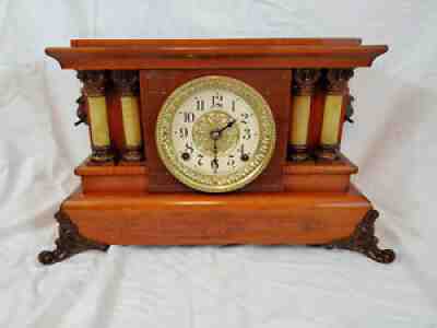 Seth Thomas Adamantine Antique Mantel Clock circa 1900