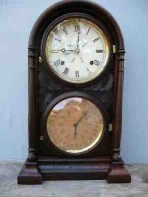 Welch Double Dial Calendar Clock "Italian No. 1" 1859