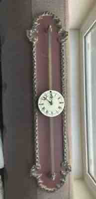 Anno 1750 Saw Tooth Rack Gravity Wall Clock Made In Germany. Porcelain face.