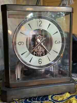 1948 Atmos II Clock serial # 15950 15 Jewels Rose Gold LeCoultre Works Well!