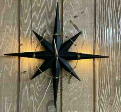 Vintage 1960s Haddon Starlite Model 103 Starburst Wall Clock MCM works original