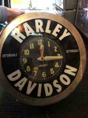 Harley Davidson Neon Glo-Dial 22" Clock by Curtis
