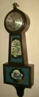 Vintage Sessions Banjo Clock Battle of Plattsburg Museum Quality VGC Estate find